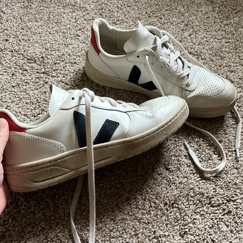 Veja V-10 size 38. Has a lot of life left!
